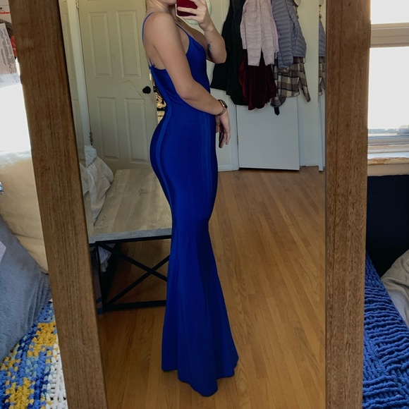 Marciano by Guess Blue Bodycon Mermaid Dress - Picture 3 of 5